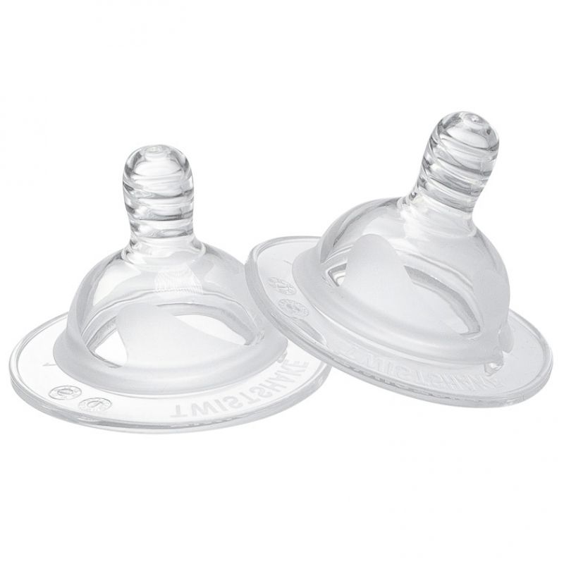 Lot de 2 tétines anti-colique débit L Twistshake