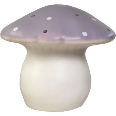 Grande veilleuse champignon lavande (29 cm)