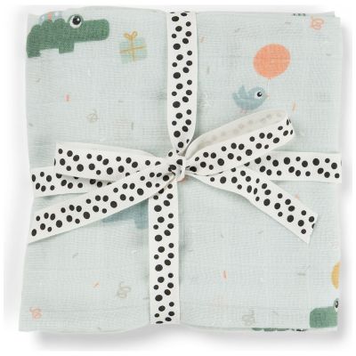 Maxi lange Celebration Bleu (120x120 cm)