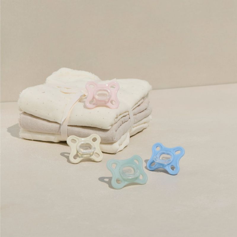 Lot de 2 sucettes en silicone Comfort bleu (0-2 mois) MAM Ambiance 7