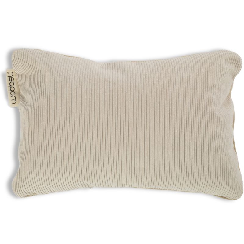 Coussin oreiller en velours Original Soft Cream Wobbel BV