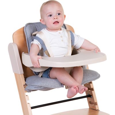 Chaise haute bébé évolutive Evosit bois et beige