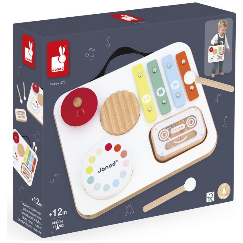 Table musicale bébé Confetti Janod Packaging 9
