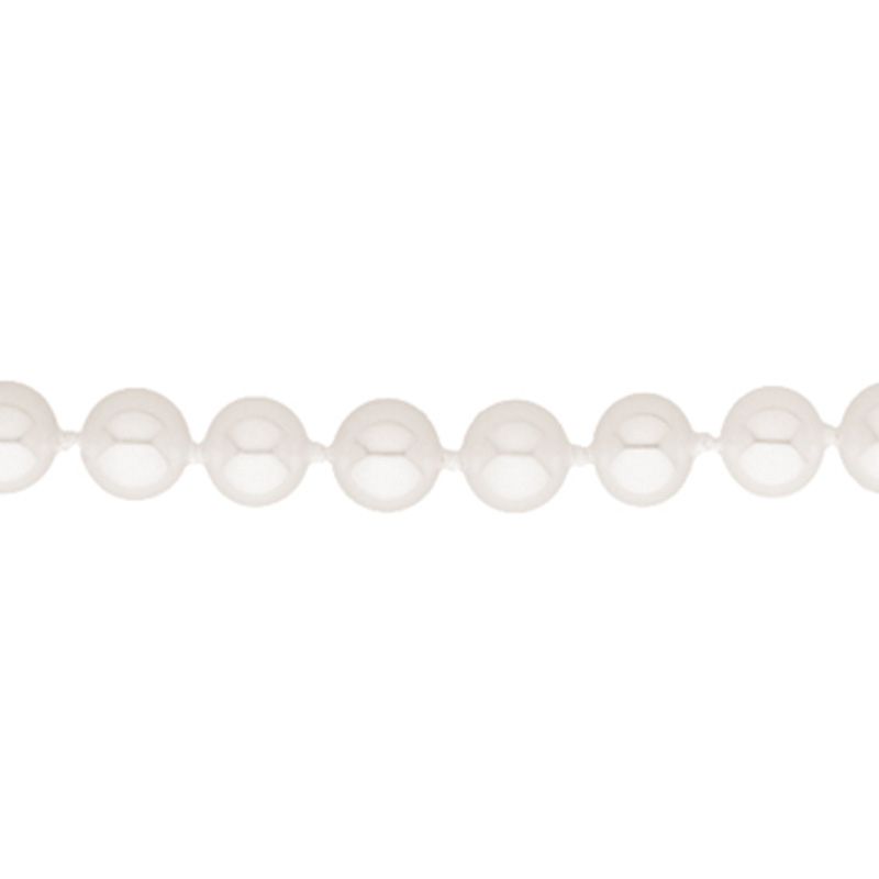 Collier de perles de culture blanches 45 cm (or jaune 750°)  Berceau magique bijoux