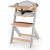 Variation Bois, gris du produit Chaise haute évolutive Enock avec coussin Natural-Grey de la marque Kinderkraft