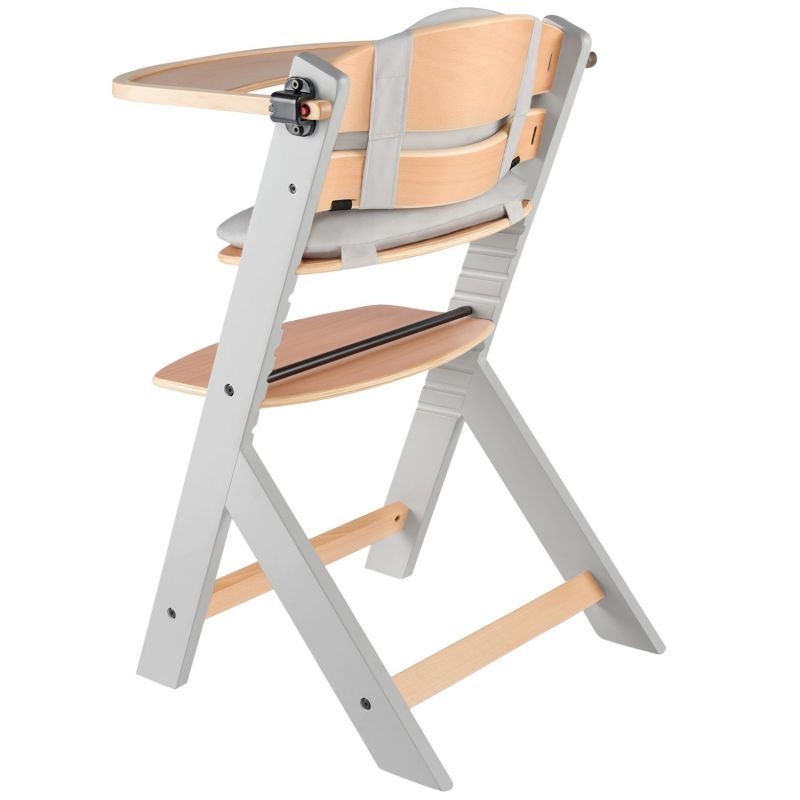 Chaise haute évolutive Enock avec coussin Natural-Grey Kinderkraft Produit 3