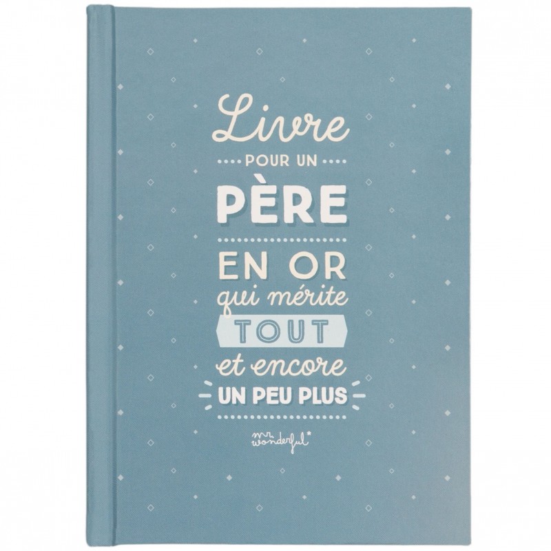 Livre cadeau Fête des Pères Mr. Wonderful