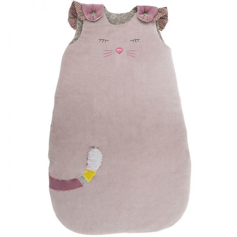 Gigoteuse chat gris Les Pachats (70 cm) Moulin Roty