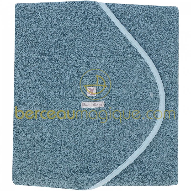 Sortie de bain personnalisable Aquarelle bleue Sucre d'orge