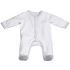 Pyjama chaud blanc lune Céleste (1 mois) - Sauthon