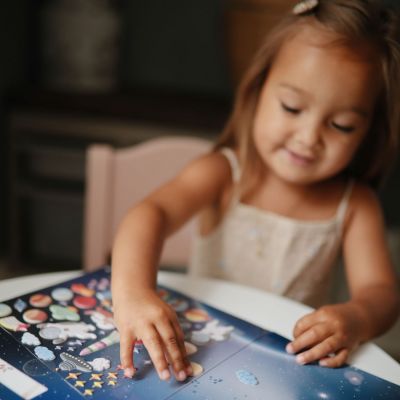 Autocollants réutilisables Sticker Book Space