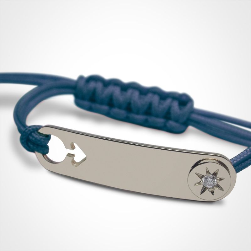 Bracelet I am a Star Garçon (or blanc 750°) Mikado