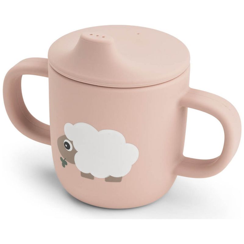 Tasse à bec à 2 anses en silicone Tiny farm Rose Done by Deer Produit 2
