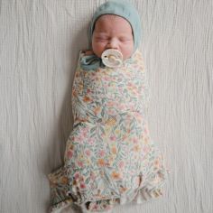 Maxi lange en coton Pastel Blooms (120 x 120 cm)