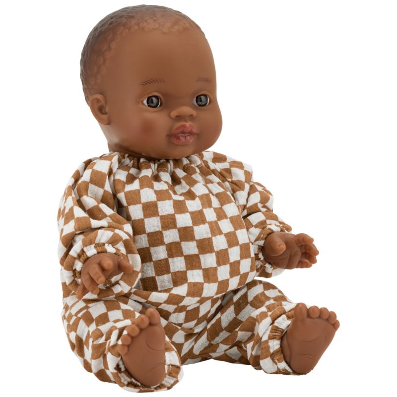 Poupée Sacha avec tenue sans col Gaze Damier Atelier Wagram Produit 1