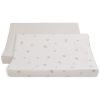 Lot de 2 housses de matelas à langer Tender Linen/Clover (45 x 70 cm) - Baby's Only