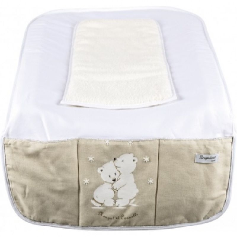 Matelas à langer Nougat et Cannelle (50 x 69 cm) Maison Nougatine