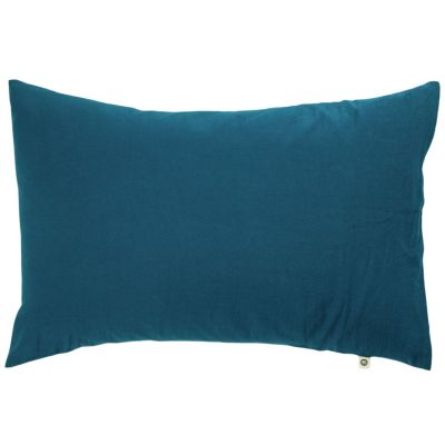Taie d'oreiller pur coton Bleu nuit (40 x 60 cm)