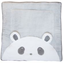 Tapis de jeu Tapidou panda gris (100 x 100 cm)  par Doudou et Compagnie