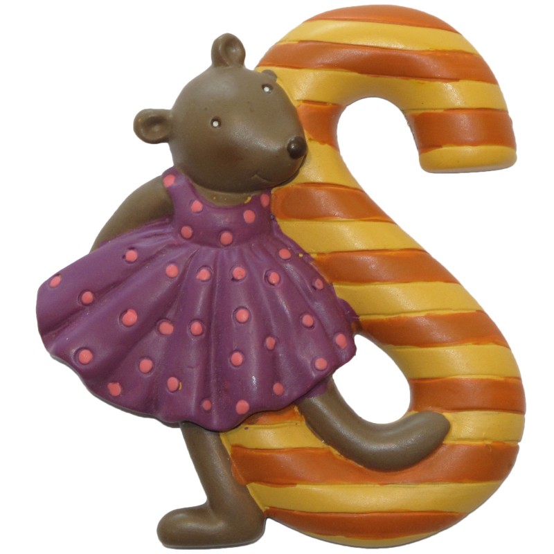 Lettre en résine S Moulin Roty