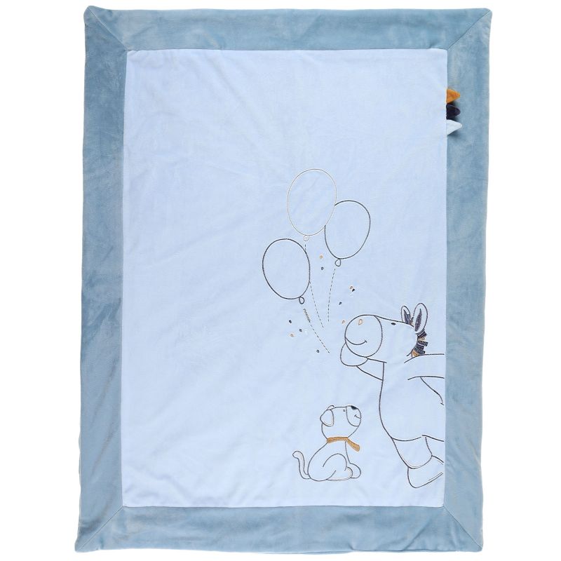 Couverture Veloudoux Achille & Zebrito (75 x 100cm) Noukie's