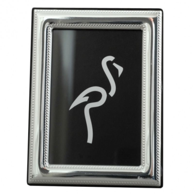 Petit cadre photo Perles 6 x 9 cm (argent massif 925°) Aubry-Cadoret