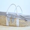 Couffin moïse naturel avec matelas et habillage jersey gris Childhome Ambiance 2