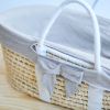 Couffin moïse naturel avec matelas et habillage jersey gris Childhome Ambiance 3