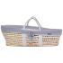 Couffin moïse naturel avec matelas et habillage jersey gris - Childhome