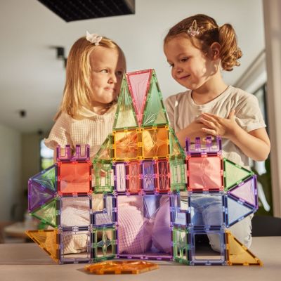 Kit de construction magnétique Petite Pastel (36 pièces) (Cleverclixx) - Image 1