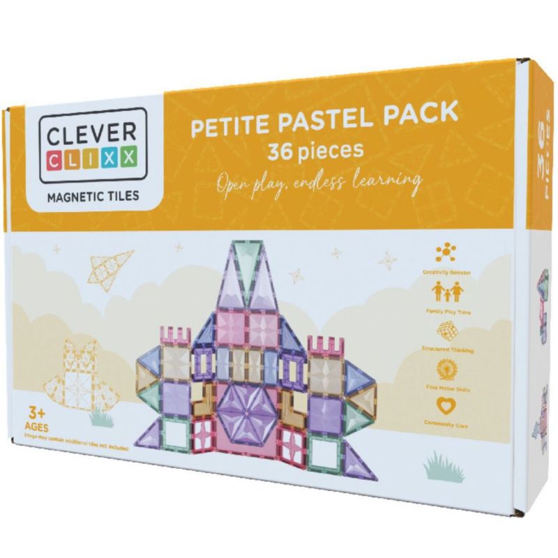 Petit kit de couleur pastel (36 pièces) Cleverclixx Packaging 1