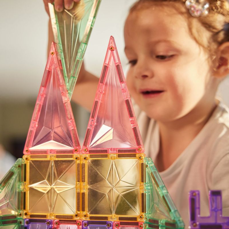 Kit de construction magnétique Petite Pastel (36 pièces) Cleverclixx Ambiance 8