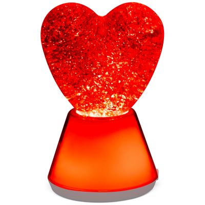 Lampe à paillettes Magic Glow Cœur