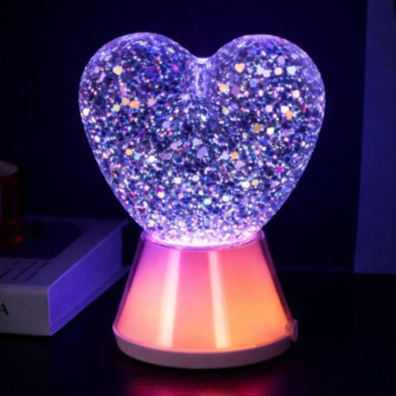 Lampe à paillettes Magic Glow Cœur Little L Ambiance 5