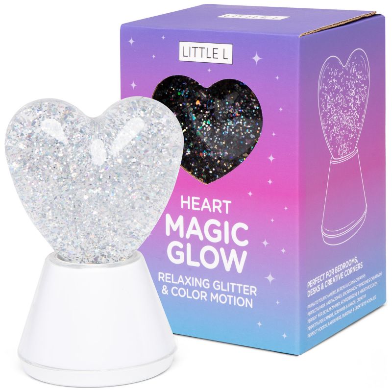 Lampe à paillettes Magic Glow Cœur Little L Packaging 9