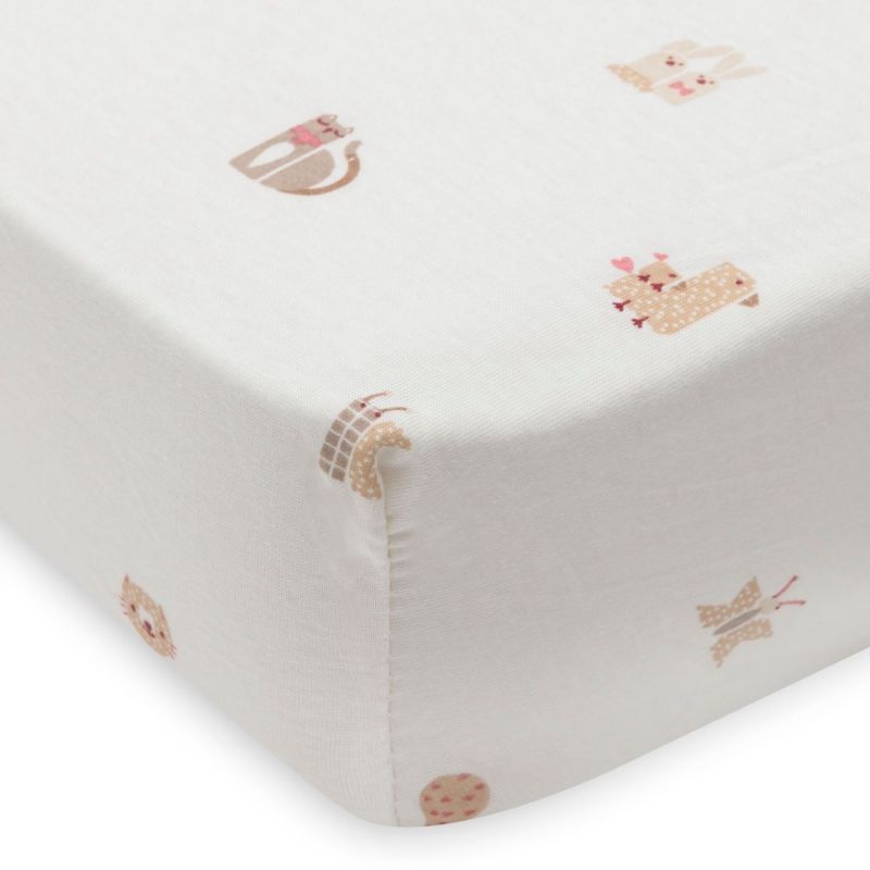 Drap housse en jersey Animal Friends (70 x 140 cm) Jollein Produit 3