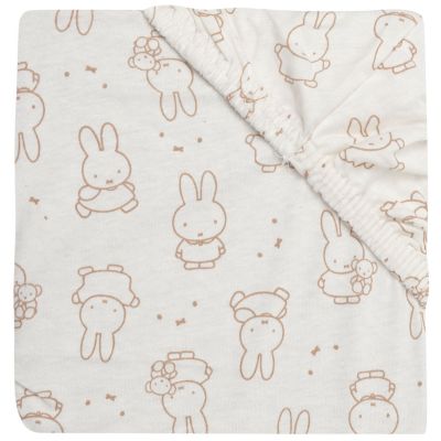 Drap housse en jersey Miffy Moments Light Terra (70 x 140 cm) Jollein