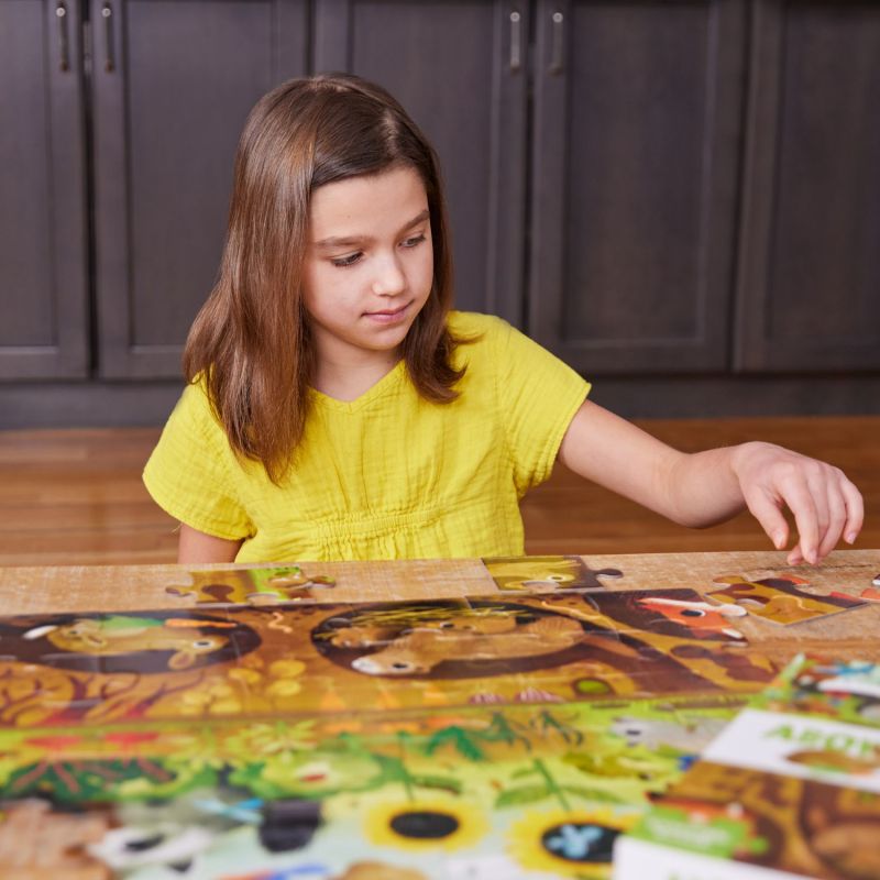 Puzzle Découverte de la fôret (48 pièces) Crocodile Creek Ambiance 4