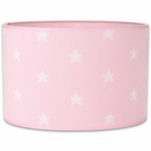 Abat-jour Star rose et blanc (30 cm)  par Baby's Only