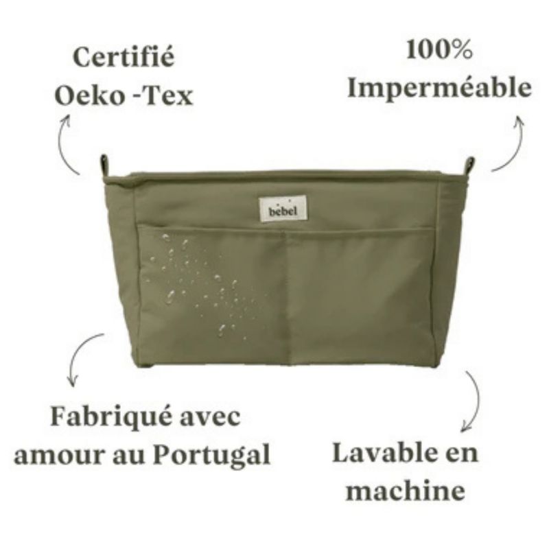 Mini organisateur de poussette Imper' kaki BEBEL Produit 4
