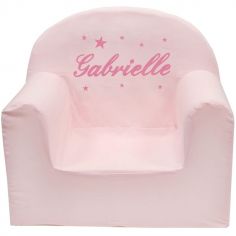 Fauteuil club rose (personnalisable)