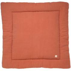 Tapis de jeu en gaze de coton Terracotta (100 x 100 cm) - Sauthon