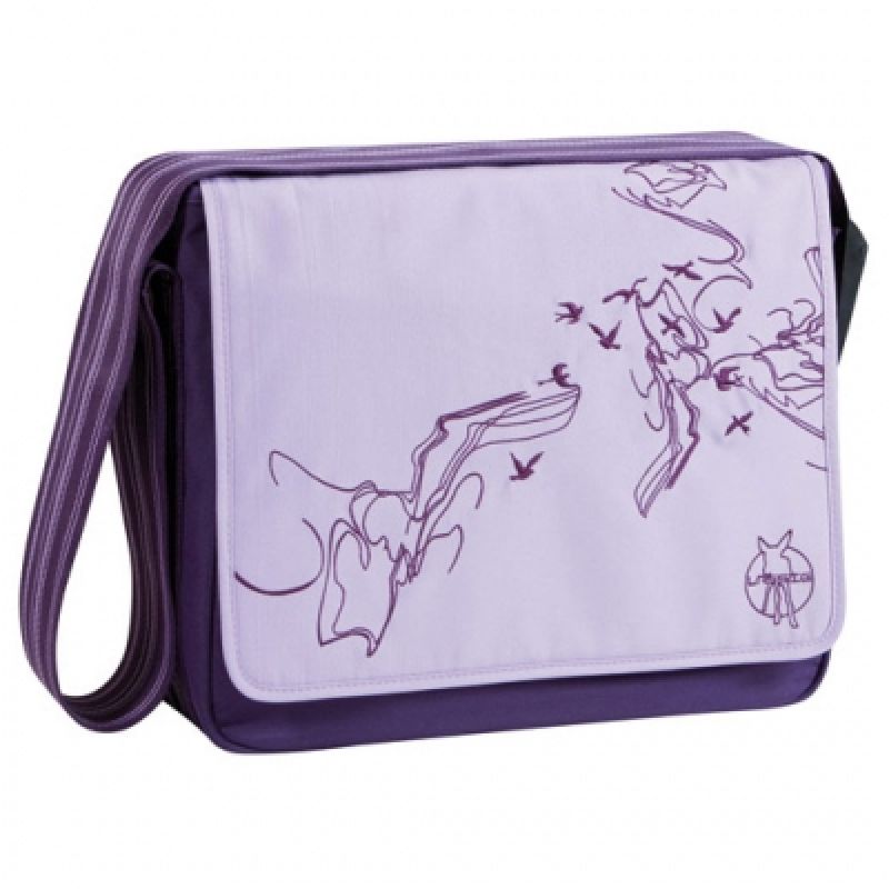 Sac à langer mallette Casual oiseaux violet Lässig
