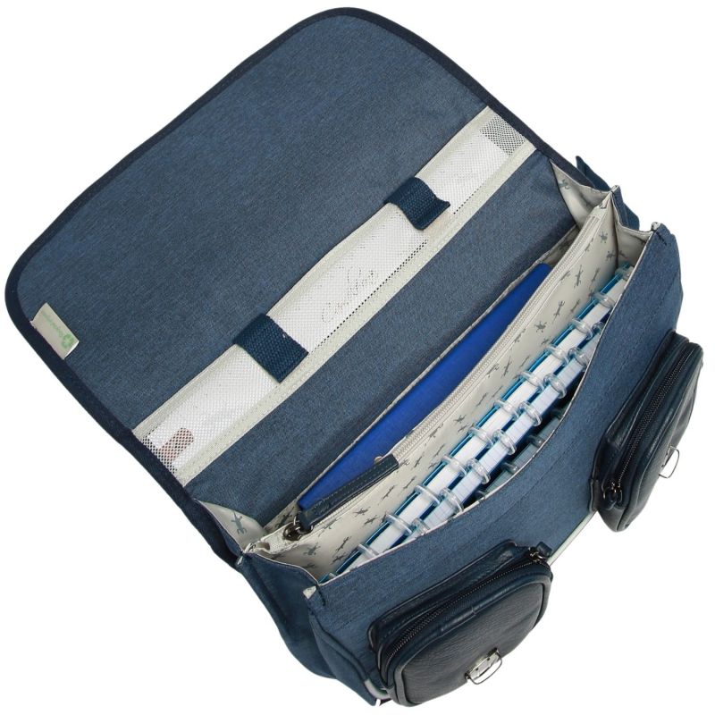 Cartable A4 maternelle Totaly Navy (35 cm) Caméléon Produit ouvert 4
