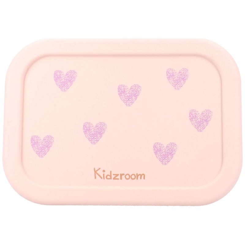 Lunch box en silicone Cœurs rose (1,2 L) Kidzroom Produit 3