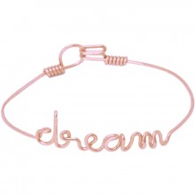 Bracelet Dream en fil d'or rose 585° (16 cm)  par Hava et ses secrets