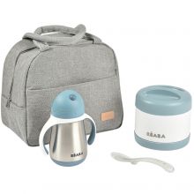 Set repas On-the-go Windy blue (4 pièces)  par Béaba