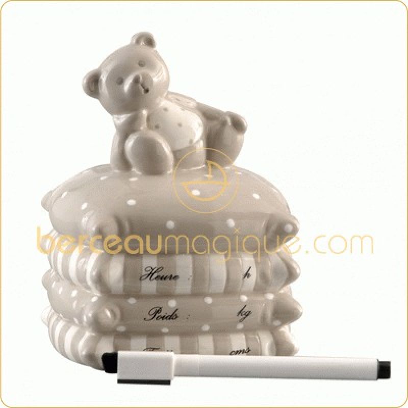 Tirelire Ours beige Amadeus Les Petits