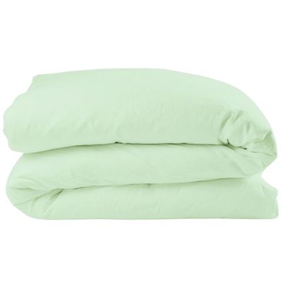Housse de couette pur coton bio Vert Aqua (100 x 140 cm)