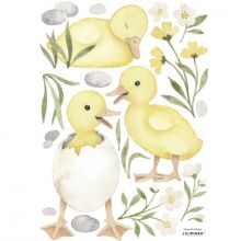 Planche de stickers Canards jaunes Lucky Ducky (A3)  par Lilipinso